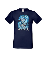 Мъжка Тениска Japan Manga Animation Comics Dragon Ball Z, Dbz, Goku, Vegeta, Super Saiyan, Dragon, Gogeta, Master Roshi, Kameham