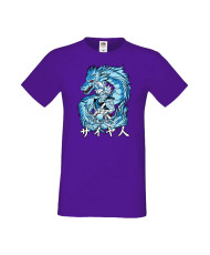 Мъжка Тениска Japan Manga Animation Comics Dragon Ball Z, Dbz, Goku, Vegeta, Super Saiyan, Dragon, Gogeta, Master Roshi, Kameham