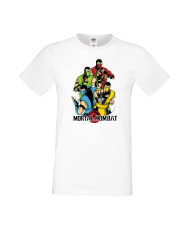 Мъжка Тениска Japan Manga Animation Comics Mortal Kombat Sub-Zero Reptile Scorpion Mk Liu Kang Johnny Cage  Mortal Kombat Sub-Ze