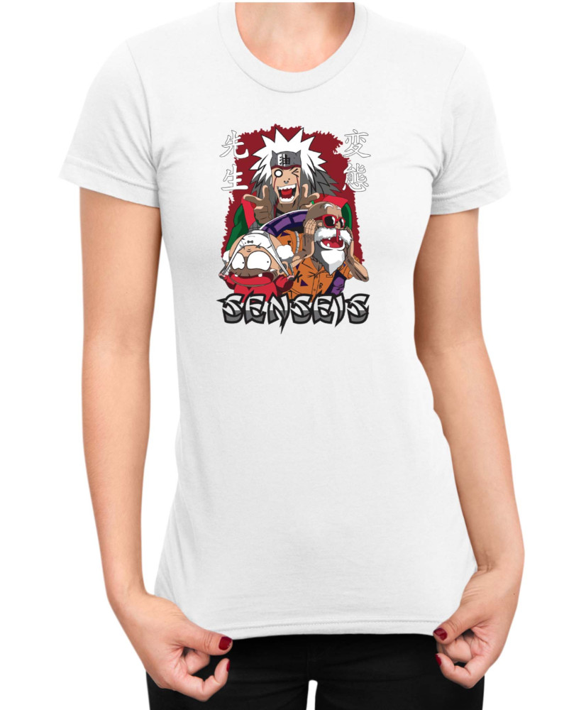Дамска Тениска Japan Anime Manga Anime Sensei Jiraya Master Roshi Дамска Тениска Japan Anime Manga Anime Sensei Jiraya Master Roshi