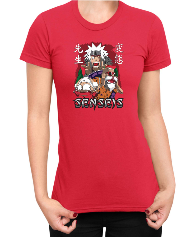 Дамска Тениска Japan Anime Manga Anime Sensei Jiraya Master Roshi Дамска Тениска Japan Anime Manga Anime Sensei Jiraya Master Roshi