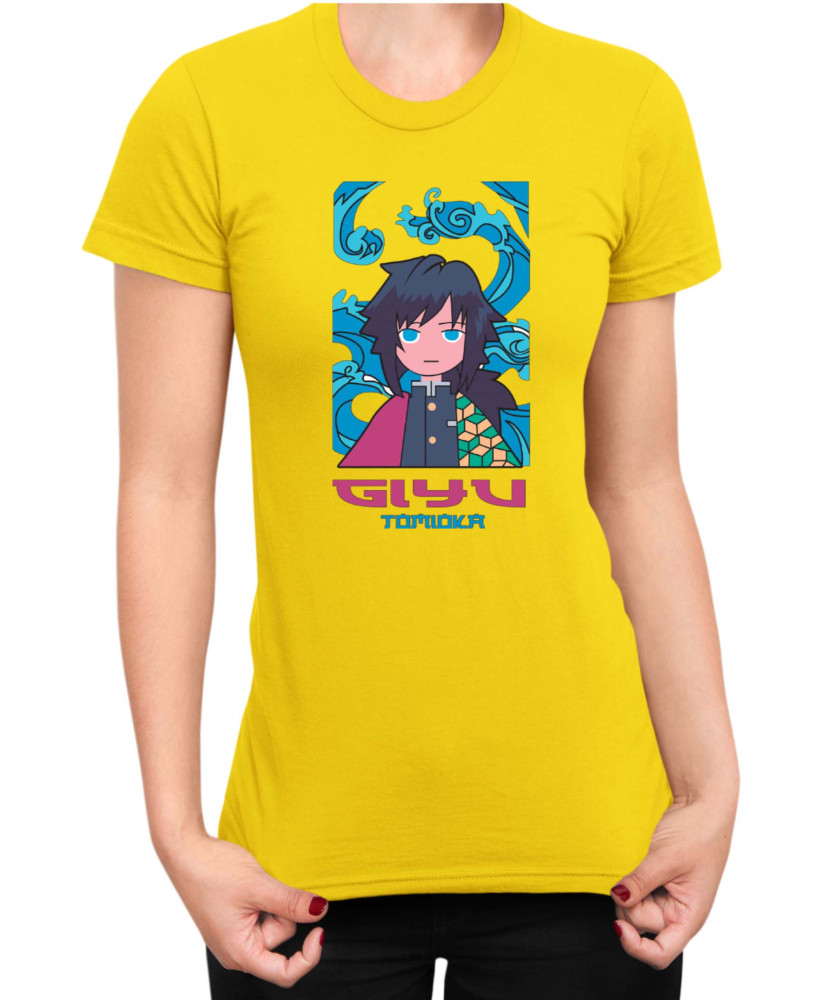Дамска Тениска Japan Anime Manga Tomioka Hashira Дамска Тениска Japan Anime Manga Tomioka Hashira