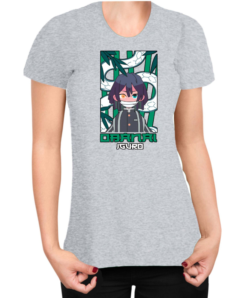 Дамска Тениска Japan Anime Manga Obanai Iguro Дамска Тениска Japan Anime Manga Obanai Iguro