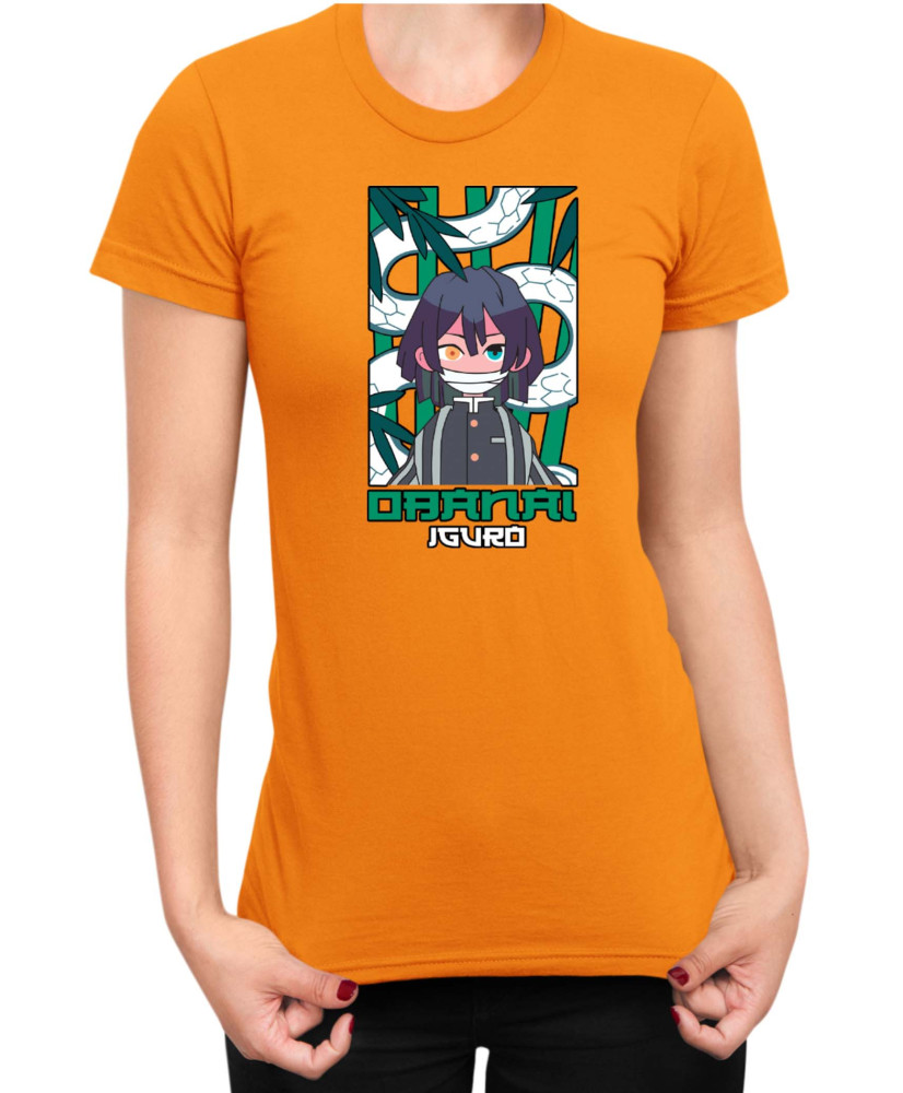 Дамска Тениска Japan Anime Manga Obanai Iguro Дамска Тениска Japan Anime Manga Obanai Iguro