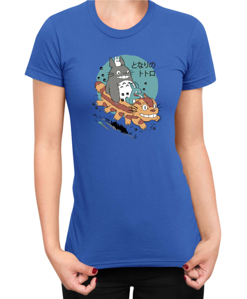 Дамска Тениска Japan Anime Manga My Neighbor Totoro Cat