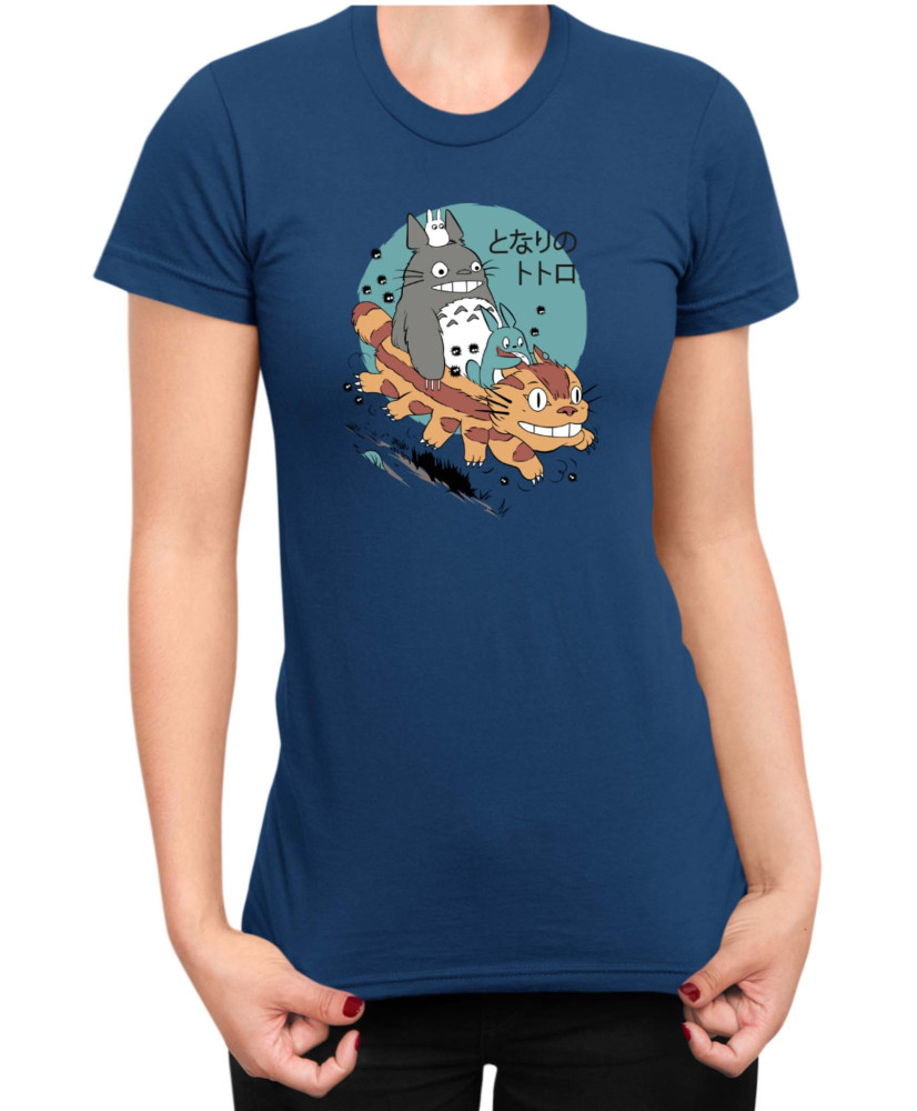 Дамска Тениска Japan Anime Manga My Neighbor Totoro Cat