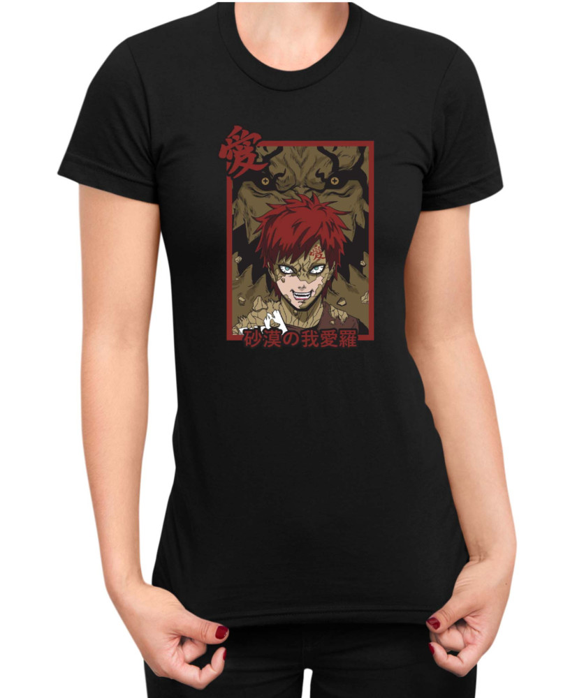 Дамска Тениска Japan Anime Manga Gaara Shukaku