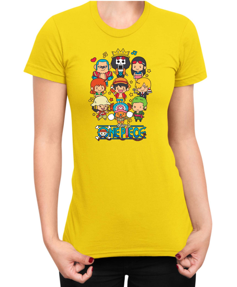 Дамска Тениска Japan Anime Manga Heroes Chibi Дамска Тениска Japan Anime Manga Heroes Chibi