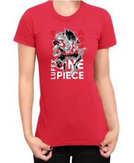 Дамска Тениска Japan Anime Manga Luffy Dance