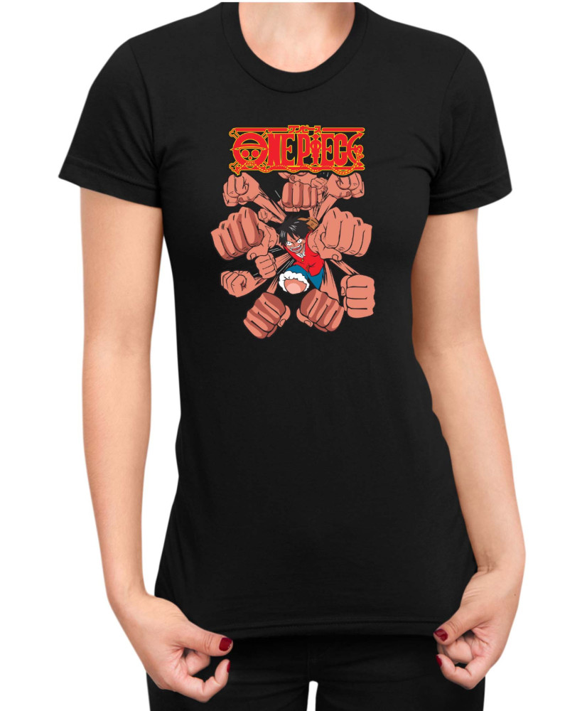 Дамска Тениска Japan Anime Manga One Piece Punch Дамска Тениска Japan Anime Manga One Piece Punch