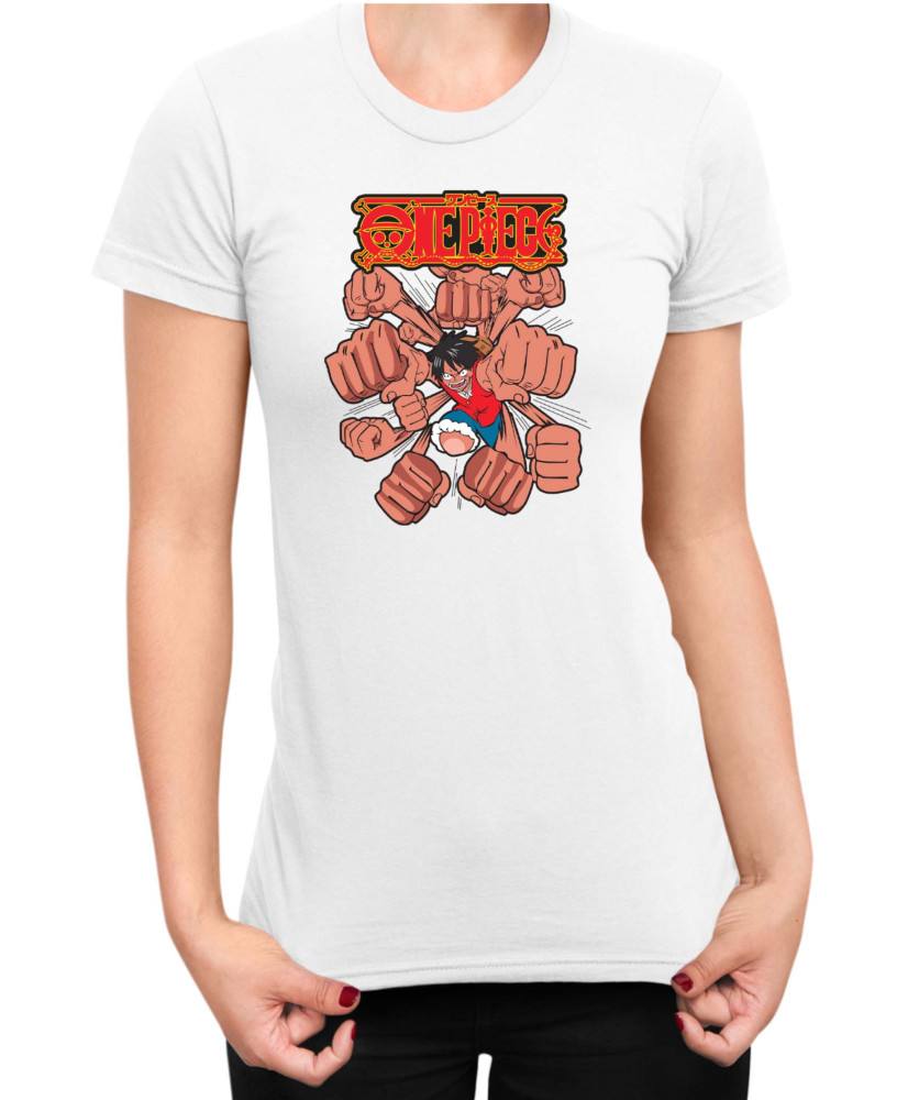 Дамска Тениска Japan Anime Manga One Piece Punch Дамска Тениска Japan Anime Manga One Piece Punch