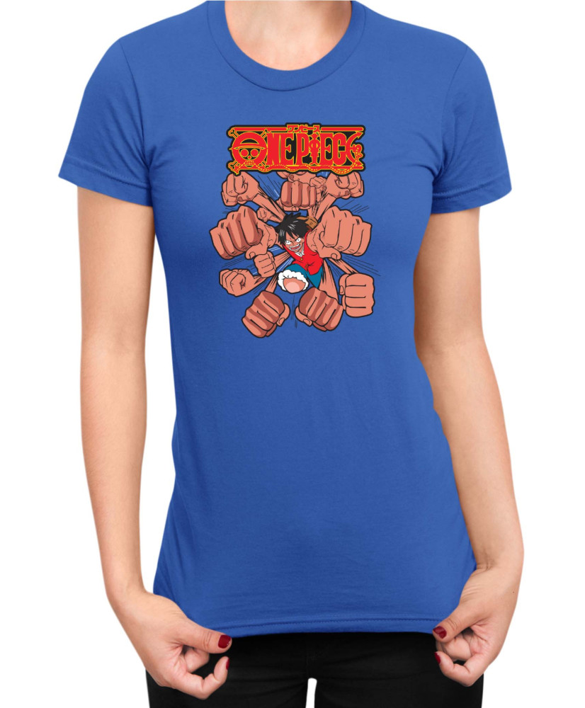 Дамска Тениска Japan Anime Manga One Piece Punch Дамска Тениска Japan Anime Manga One Piece Punch