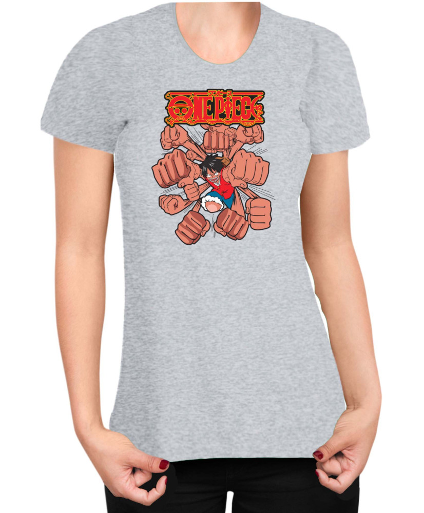 Дамска Тениска Japan Anime Manga One Piece Punch Дамска Тениска Japan Anime Manga One Piece Punch