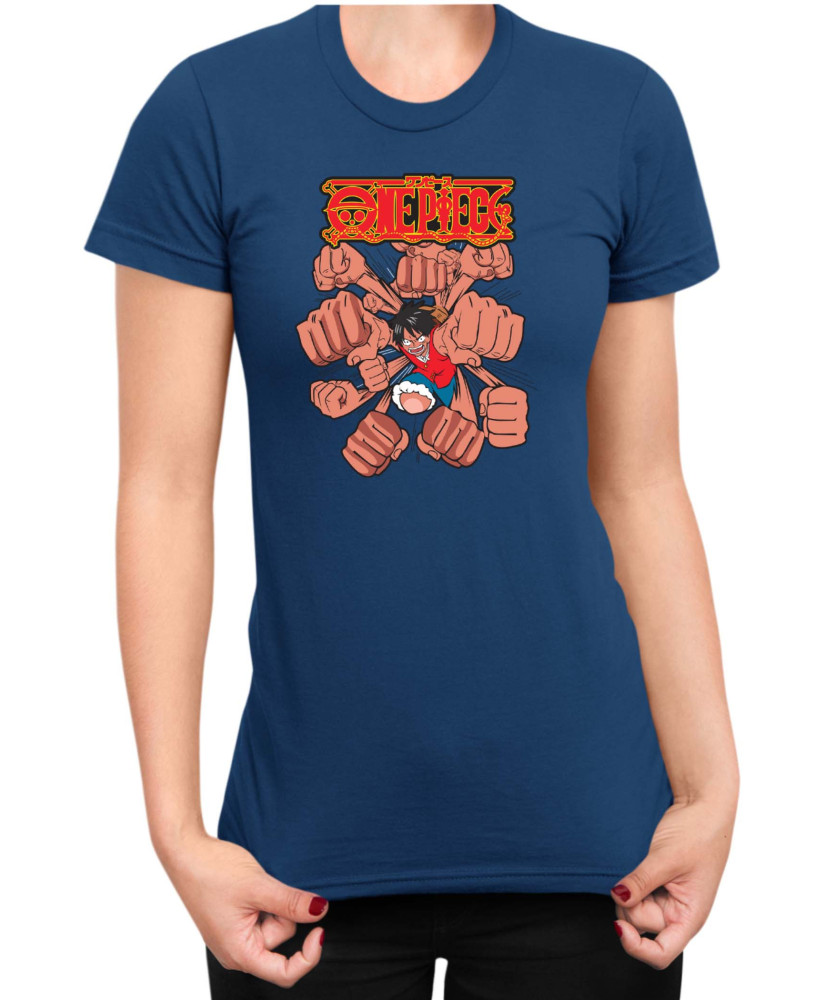 Дамска Тениска Japan Anime Manga One Piece Punch Дамска Тениска Japan Anime Manga One Piece Punch