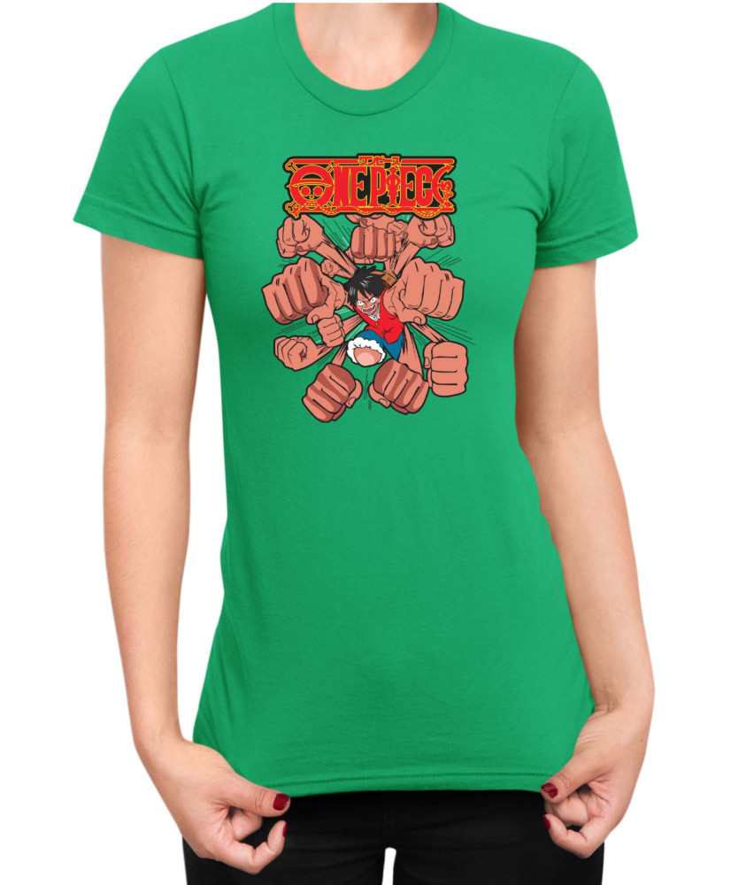 Дамска Тениска Japan Anime Manga One Piece Punch Дамска Тениска Japan Anime Manga One Piece Punch