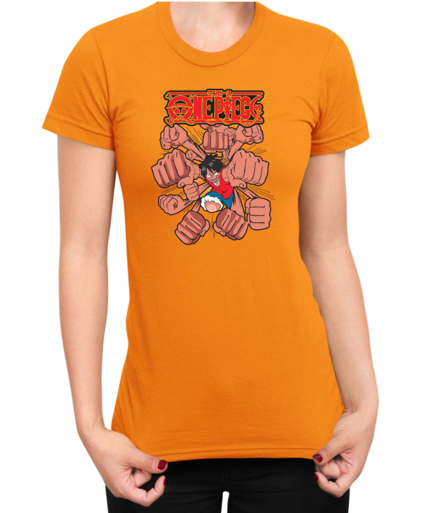 Дамска Тениска Japan Anime Manga One Piece Punch Дамска Тениска Japan Anime Manga One Piece Punch