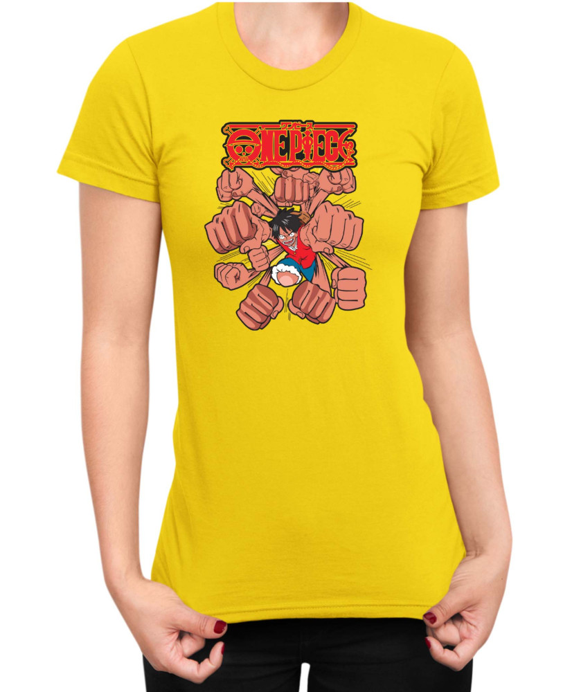 Дамска Тениска Japan Anime Manga One Piece Punch Дамска Тениска Japan Anime Manga One Piece Punch