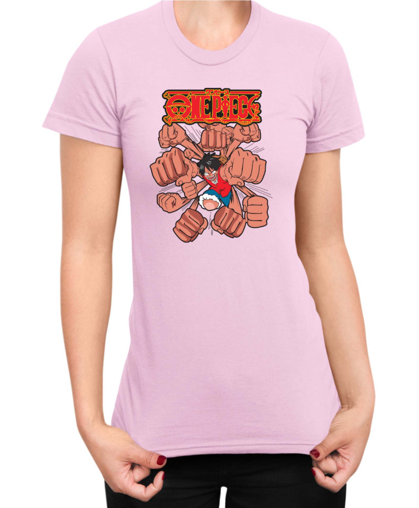 Дамска Тениска Japan Anime Manga One Piece Punch Дамска Тениска Japan Anime Manga One Piece Punch