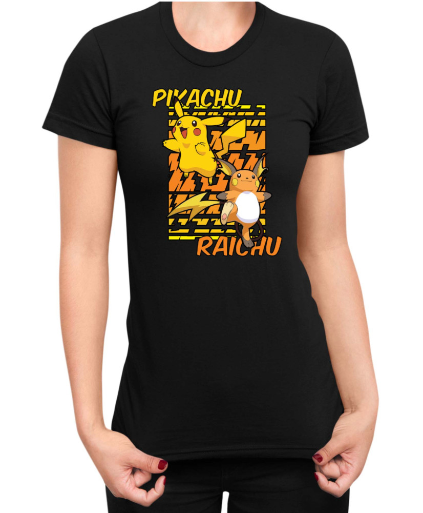 Дамска Тениска Japan Anime Manga Pikachu Light