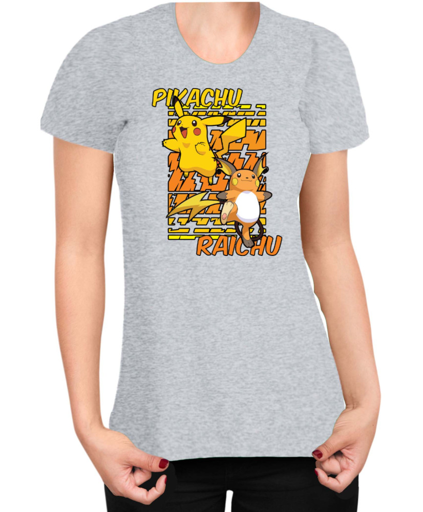 Дамска Тениска Japan Anime Manga Pikachu Light