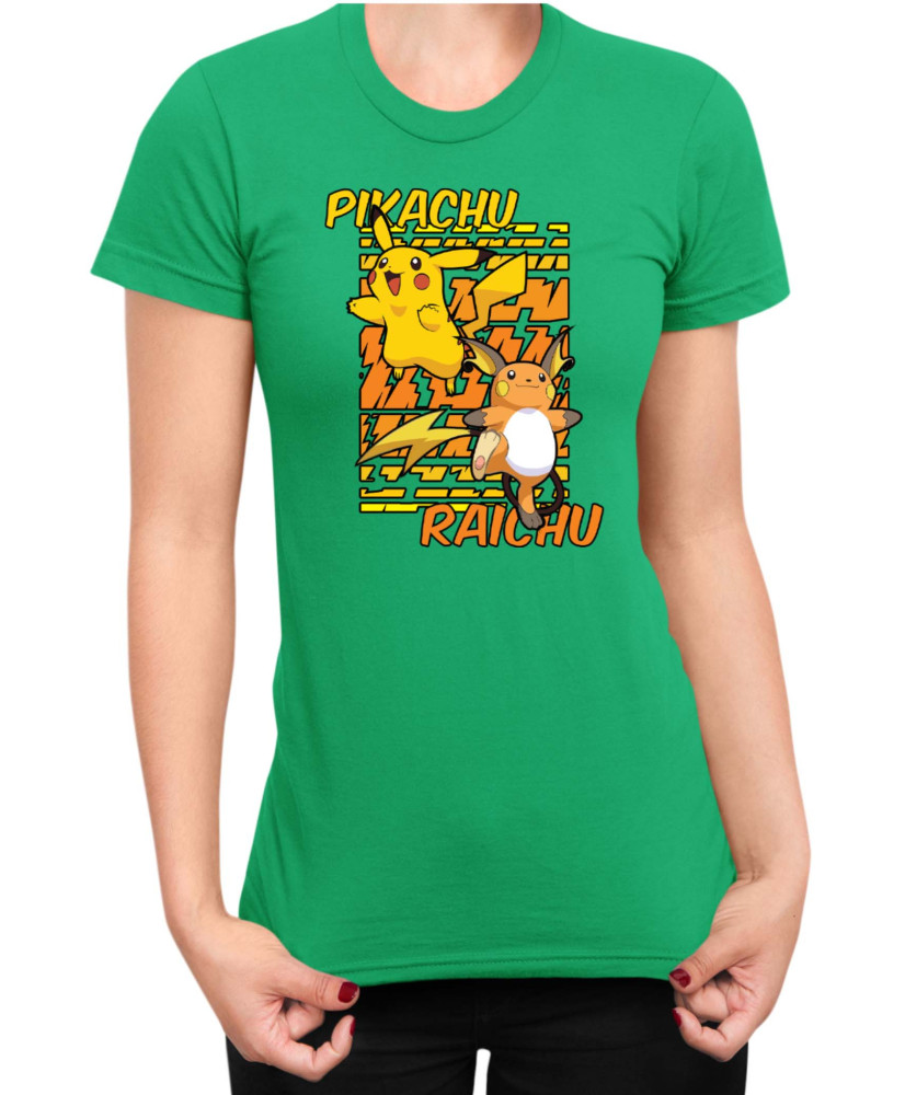 Дамска Тениска Japan Anime Manga Pikachu Light
