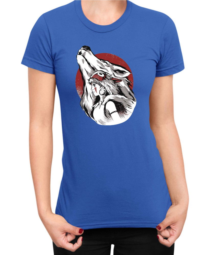 Дамска Тениска Japan Anime Manga Princess Mononoke Wolf