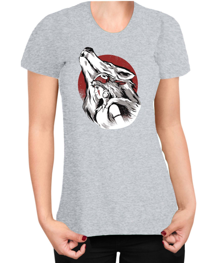 Дамска Тениска Japan Anime Manga Princess Mononoke Wolf