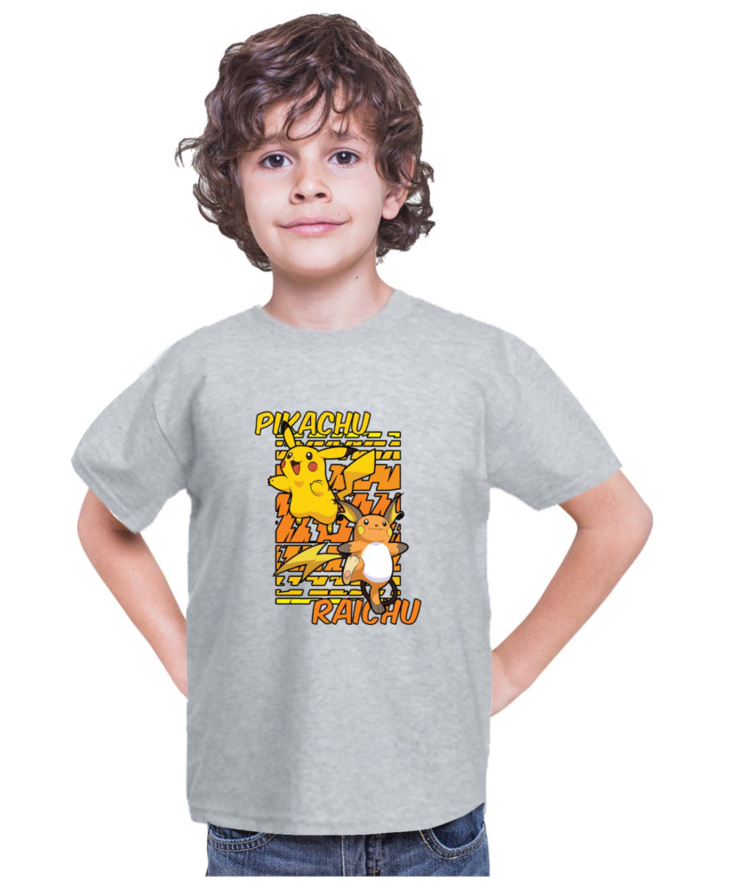Детска Тениска Japan Anime Manga Pikachu Light