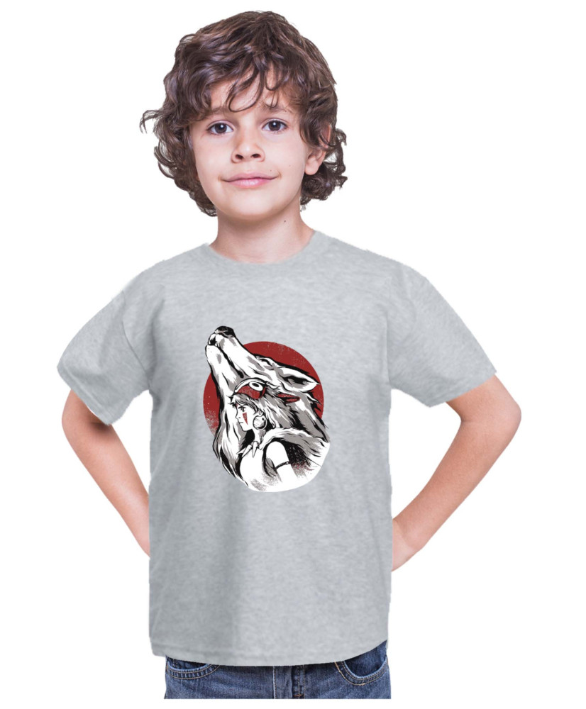 Детска Тениска Japan Anime Manga Princess Mononoke Wolf