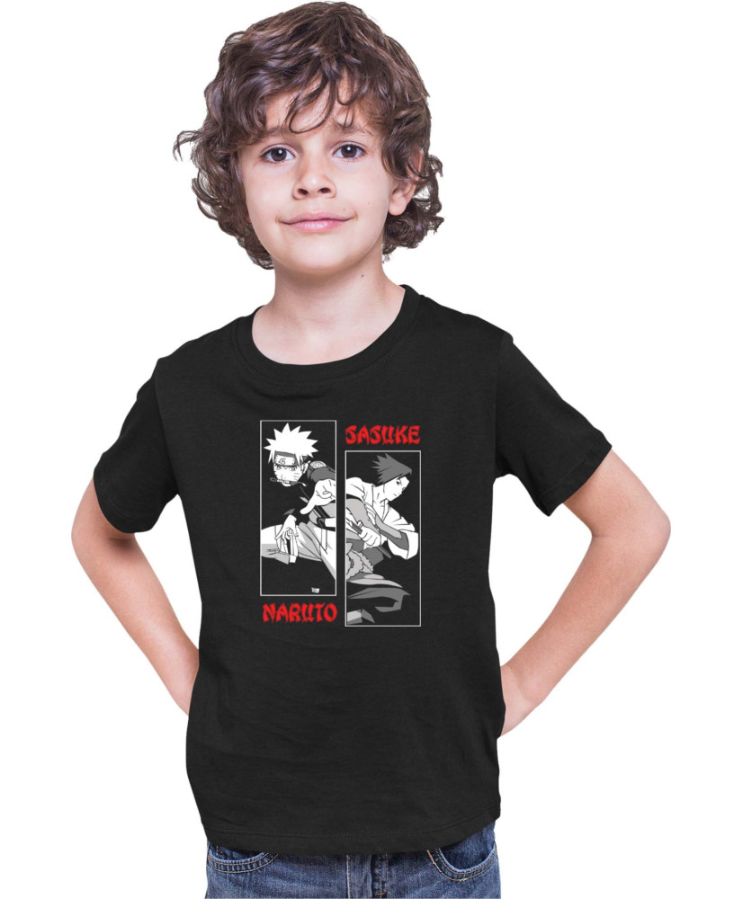 Детска Тениска Japan Anime Manga Naruto Vs Sasuke Детска Тениска Japan Anime Manga Naruto Vs Sasuke