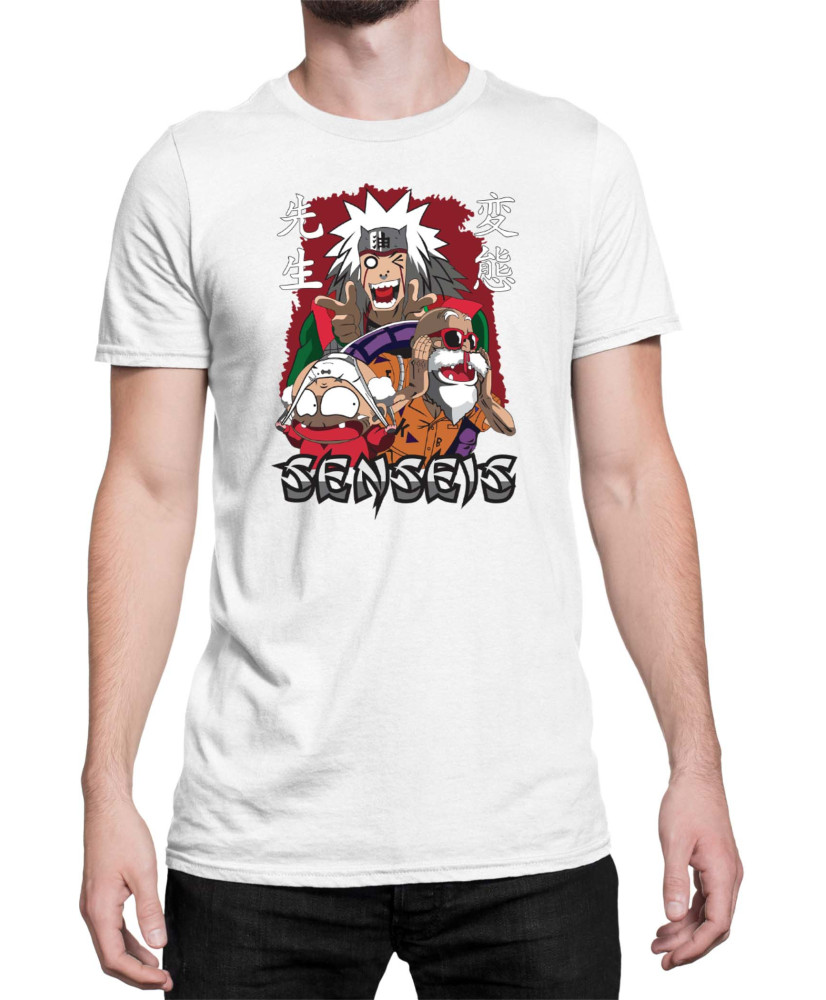 Мъжка Тениска Japan Anime Manga Anime Sensei Jiraya Master Roshi Мъжка Тениска Japan Anime Manga Anime Sensei Jiraya Master Roshi