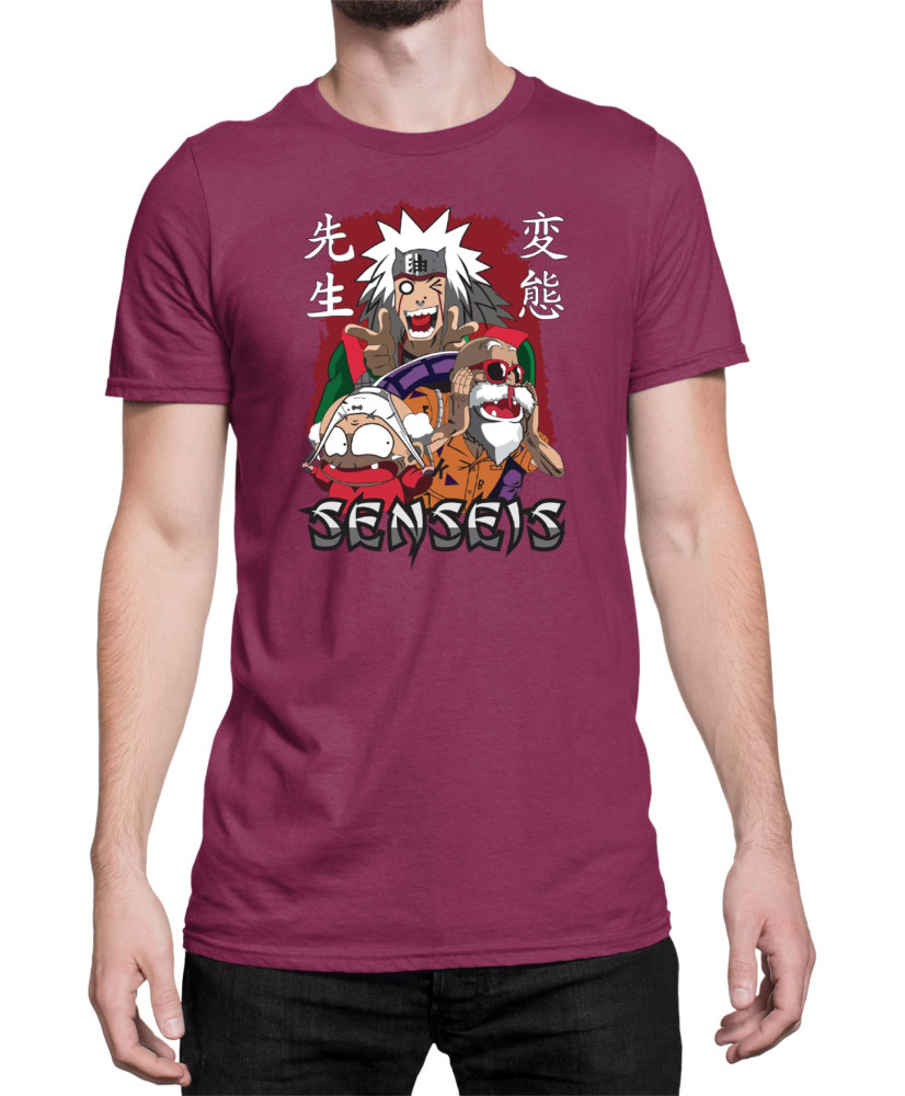 Мъжка Тениска Japan Anime Manga Anime Sensei Jiraya Master Roshi Мъжка Тениска Japan Anime Manga Anime Sensei Jiraya Master Roshi