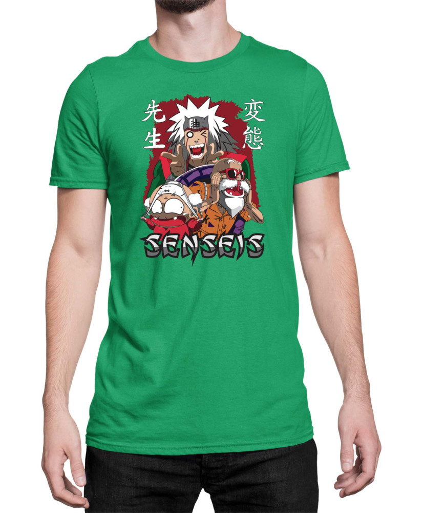 Мъжка Тениска Japan Anime Manga Anime Sensei Jiraya Master Roshi Мъжка Тениска Japan Anime Manga Anime Sensei Jiraya Master Roshi