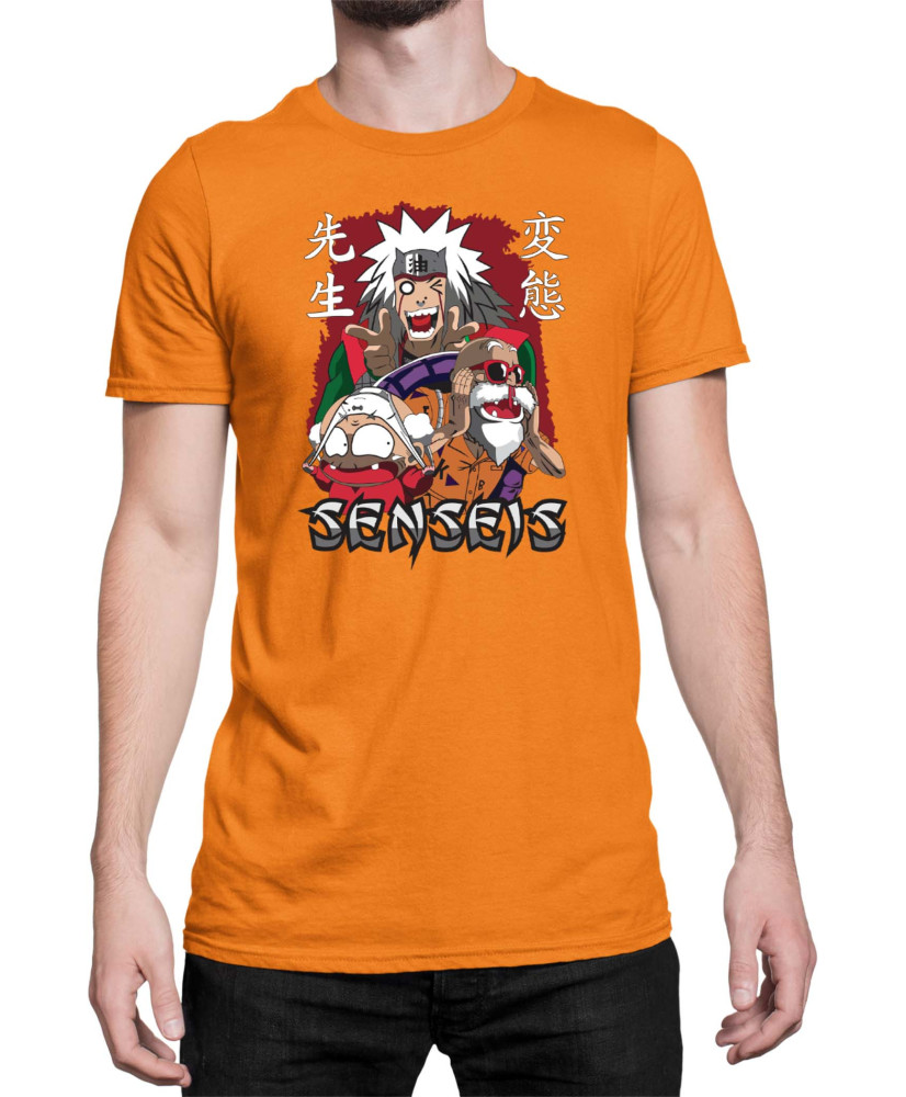 Мъжка Тениска Japan Anime Manga Anime Sensei Jiraya Master Roshi Мъжка Тениска Japan Anime Manga Anime Sensei Jiraya Master Roshi