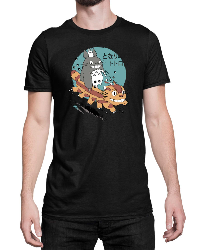 Мъжка Тениска Japan Anime Manga My Neighbor Totoro Cat Мъжка Тениска Japan Anime Manga My Neighbor Totoro Cat
