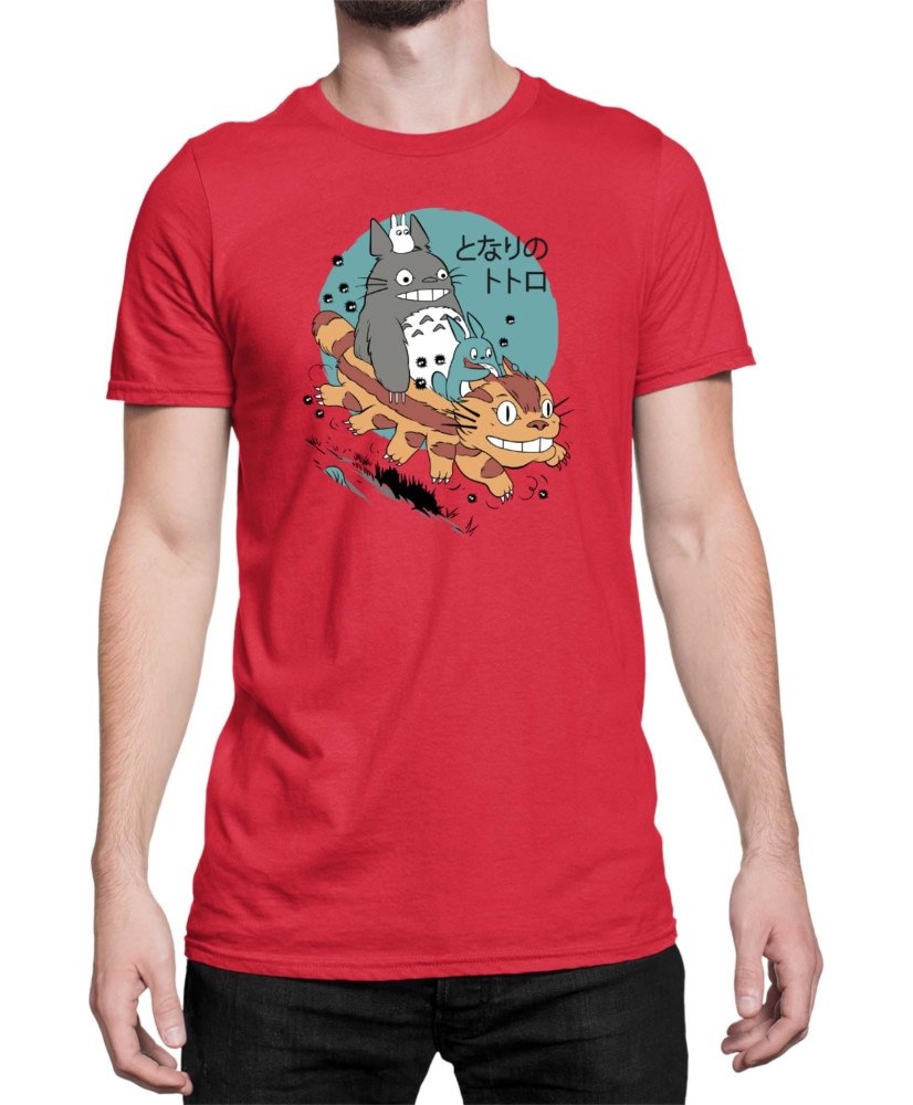 Мъжка Тениска Japan Anime Manga My Neighbor Totoro Cat Мъжка Тениска Japan Anime Manga My Neighbor Totoro Cat