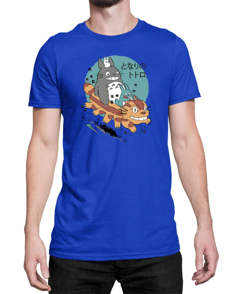 Мъжка Тениска Japan Anime Manga My Neighbor Totoro Cat Мъжка Тениска Japan Anime Manga My Neighbor Totoro Cat