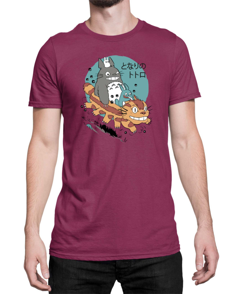 Мъжка Тениска Japan Anime Manga My Neighbor Totoro Cat Мъжка Тениска Japan Anime Manga My Neighbor Totoro Cat