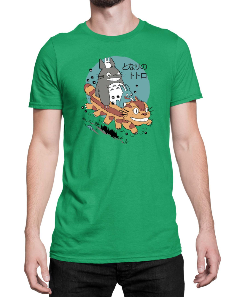 Мъжка Тениска Japan Anime Manga My Neighbor Totoro Cat Мъжка Тениска Japan Anime Manga My Neighbor Totoro Cat