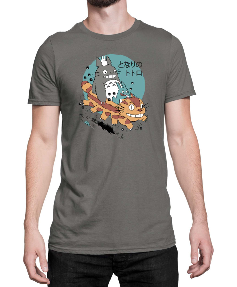 Мъжка Тениска Japan Anime Manga My Neighbor Totoro Cat Мъжка Тениска Japan Anime Manga My Neighbor Totoro Cat