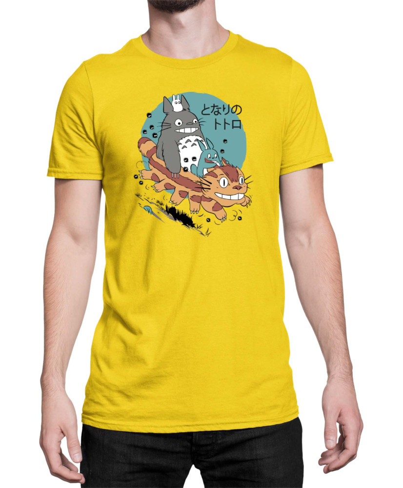 Мъжка Тениска Japan Anime Manga My Neighbor Totoro Cat Мъжка Тениска Japan Anime Manga My Neighbor Totoro Cat