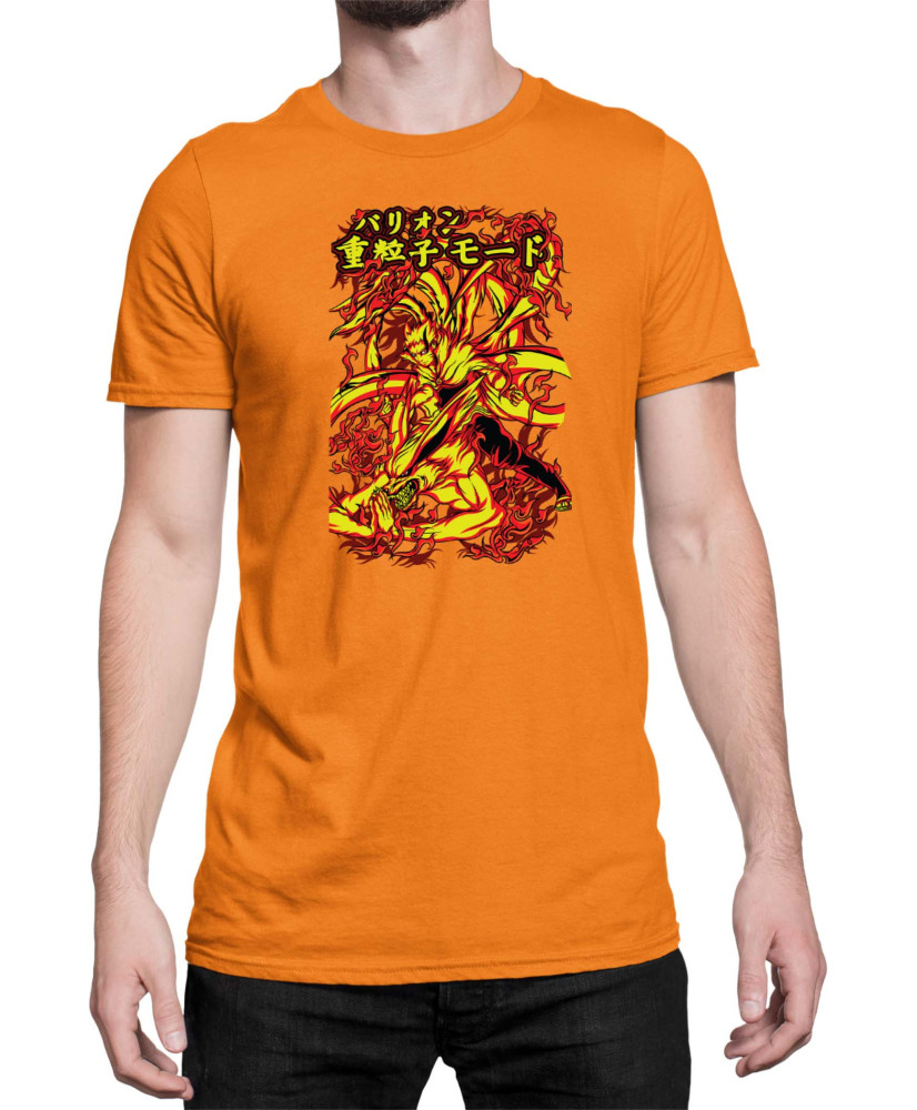 Мъжка Тениска Japan Anime Manga Kurama Nine Tail Мъжка Тениска Japan Anime Manga Kurama Nine Tail