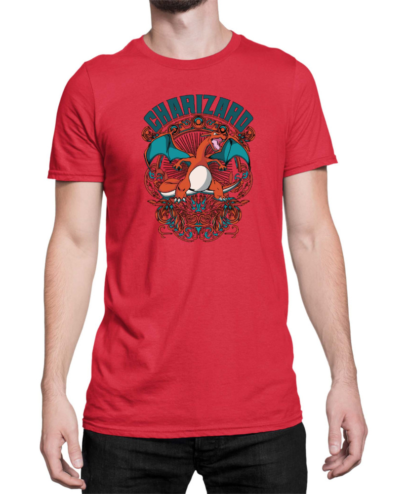 Мъжка Тениска Japan Anime Manga Charizard