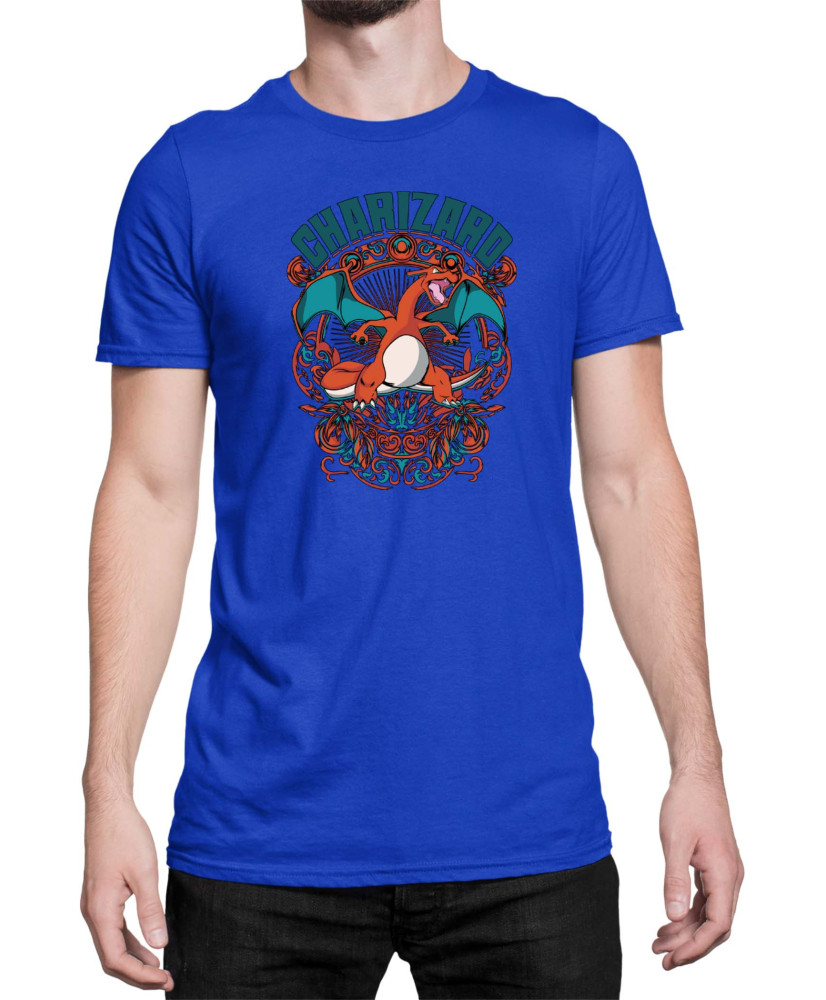 Мъжка Тениска Japan Anime Manga Charizard