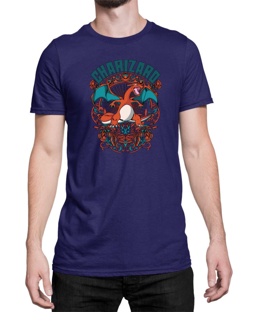 Мъжка Тениска Japan Anime Manga Charizard