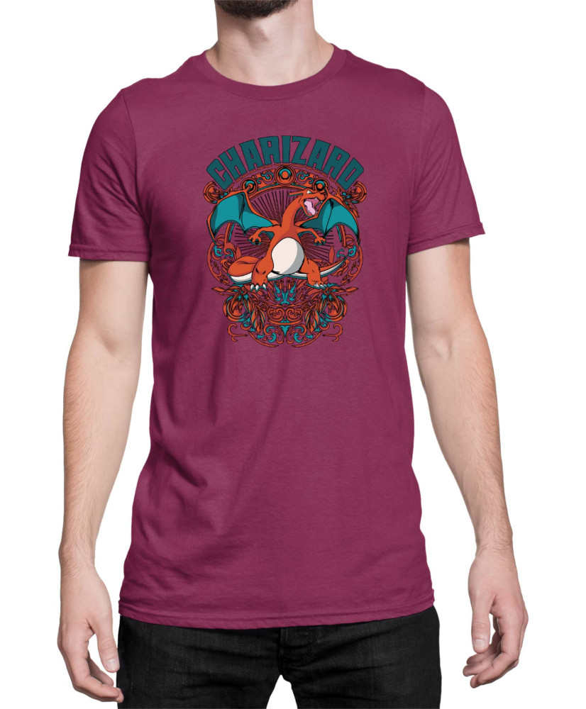 Мъжка Тениска Japan Anime Manga Charizard
