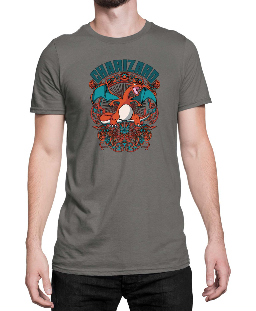 Мъжка Тениска Japan Anime Manga Charizard