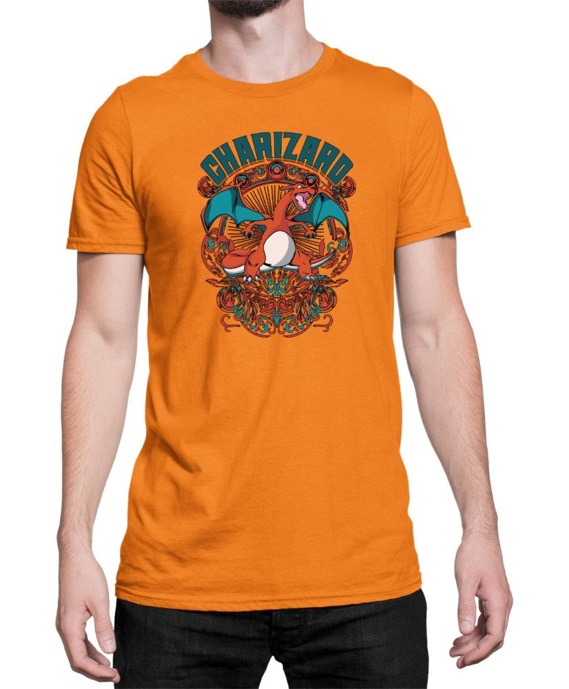 Мъжка Тениска Japan Anime Manga Charizard