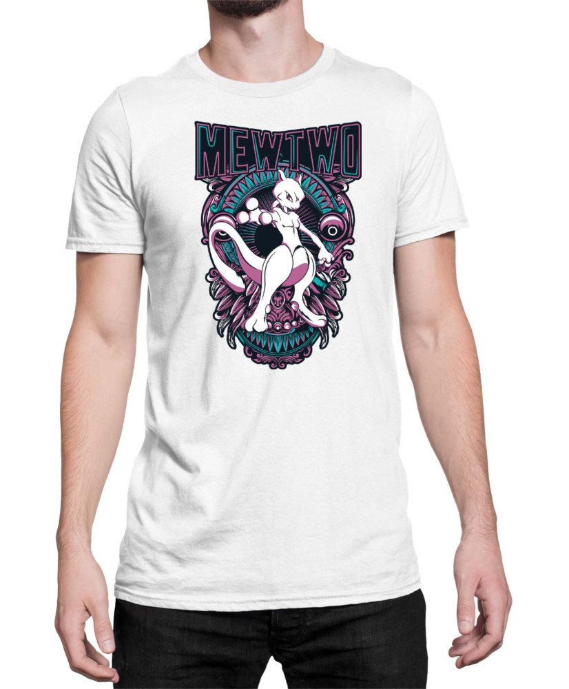 Мъжка Тениска Japan Anime Manga Mewtwo
