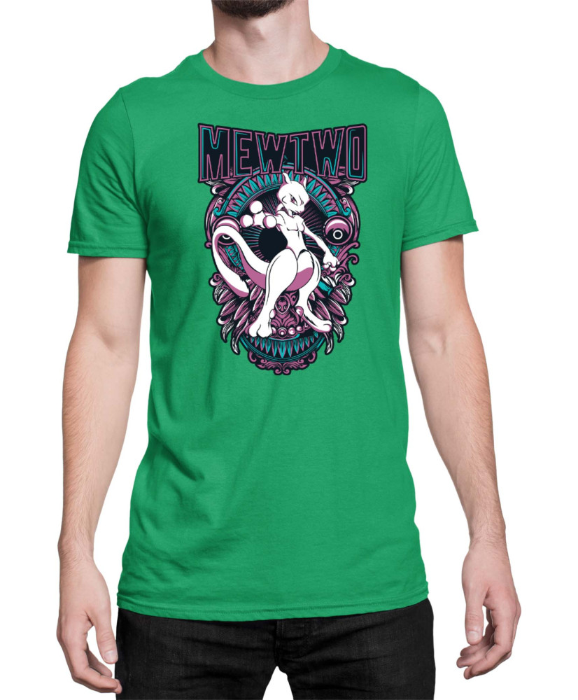 Мъжка Тениска Japan Anime Manga Mewtwo